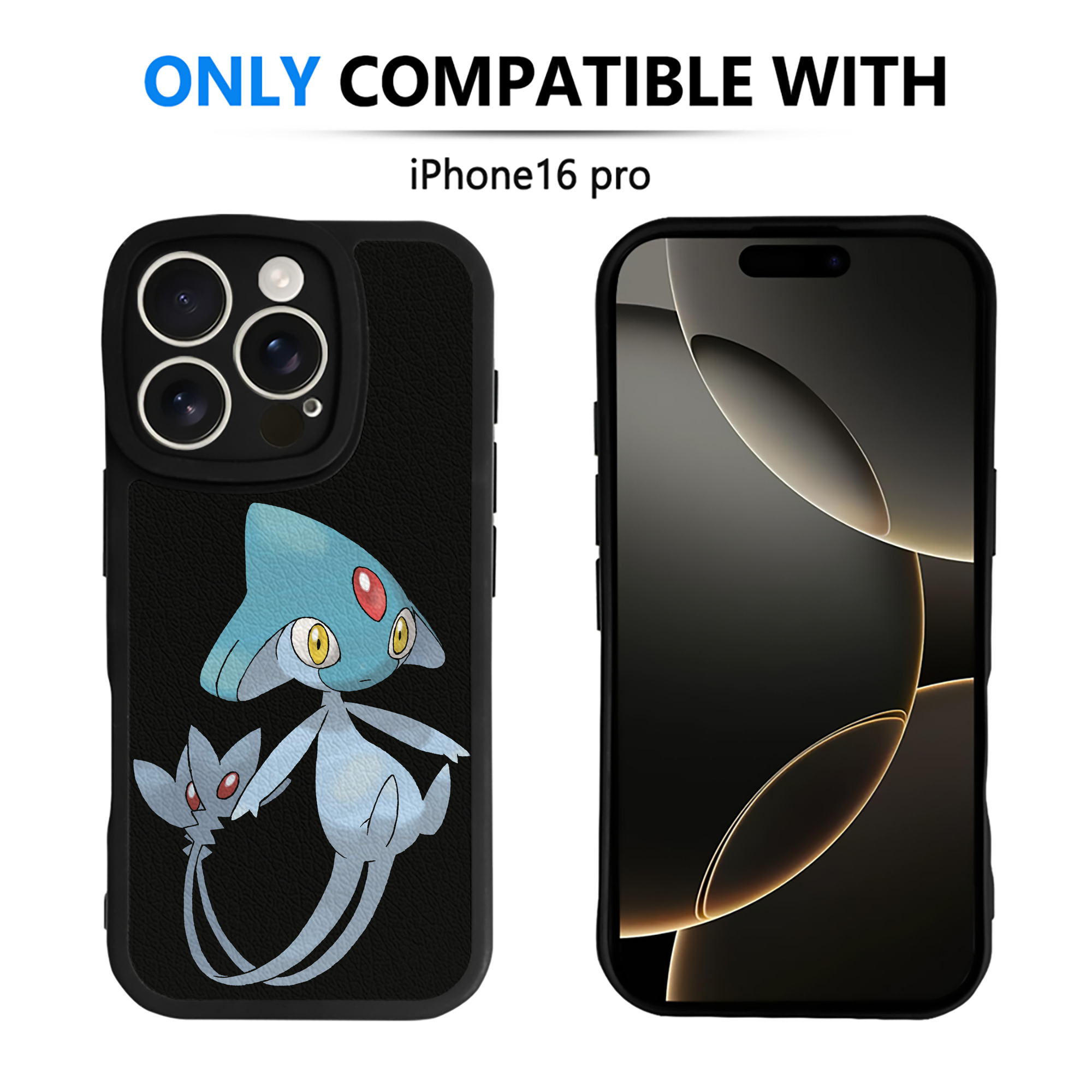（画像用） ポケットモンスター Pokémon 【iPhone 16シリーズ対応】シリコンスマホケース（レザー調） 材質：シリコン